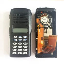 VBLL Full keypad Black Replacement Housing Case Display Kit For Motorola HT1250 Portable Radio( LCD+Speaker+mic)