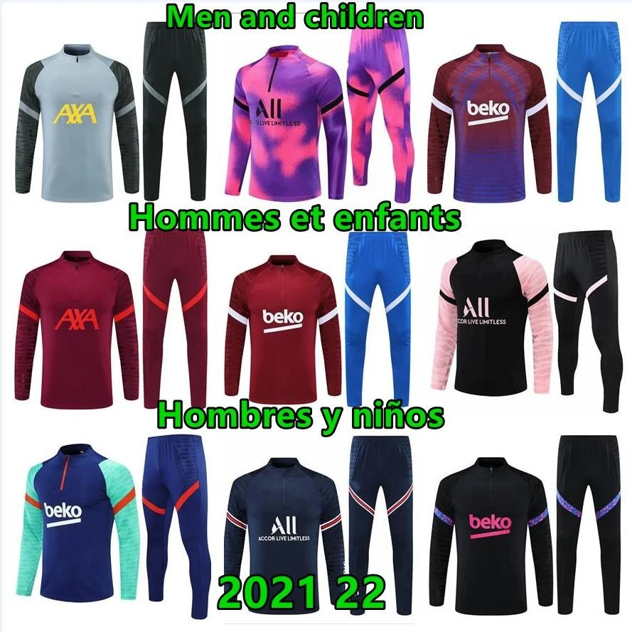 Traje de entrenamiento para hombre y niño, fútbol, chandal, 2022| | - AliExpress