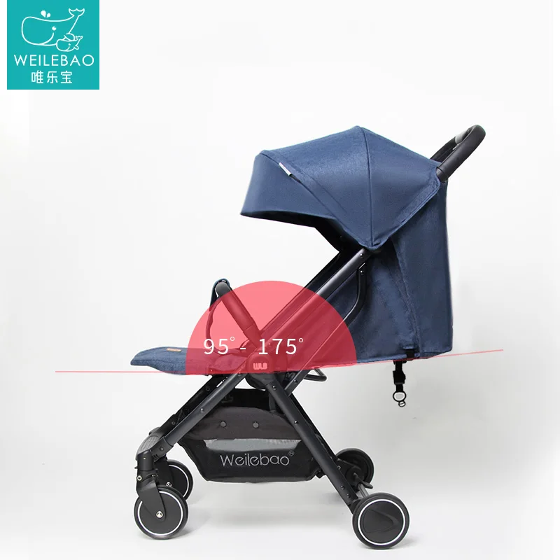 

WEILEBAO baby stroller can sit and lay ultra light portable folding baby stroller umbrella