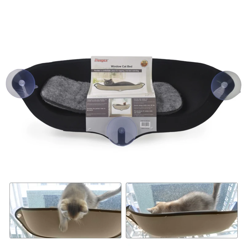 pet Cat Hammock Bed Window Pod Lounger Suction Cups Warm Bed For Pet house Cat Rest 2