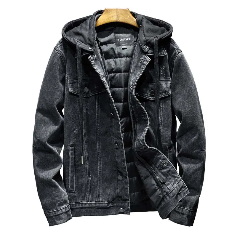 Wool Lined Denim Jacket Men Jacket Denim Winter Men Winter Male