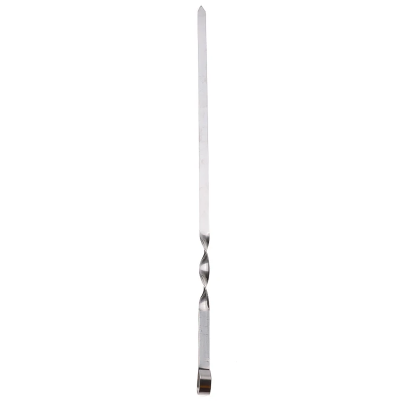 10Pcs 50cm Long BBQ Barbecue Kebab Food Meat Skewers Outdoor Grill Tools