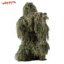 Охотничий костюм Geely Камуфляжный Лесной Камуфляж 3D Тактический Костюм снайперская Одежда Охотничья уличная одежда унисекс для взрослых