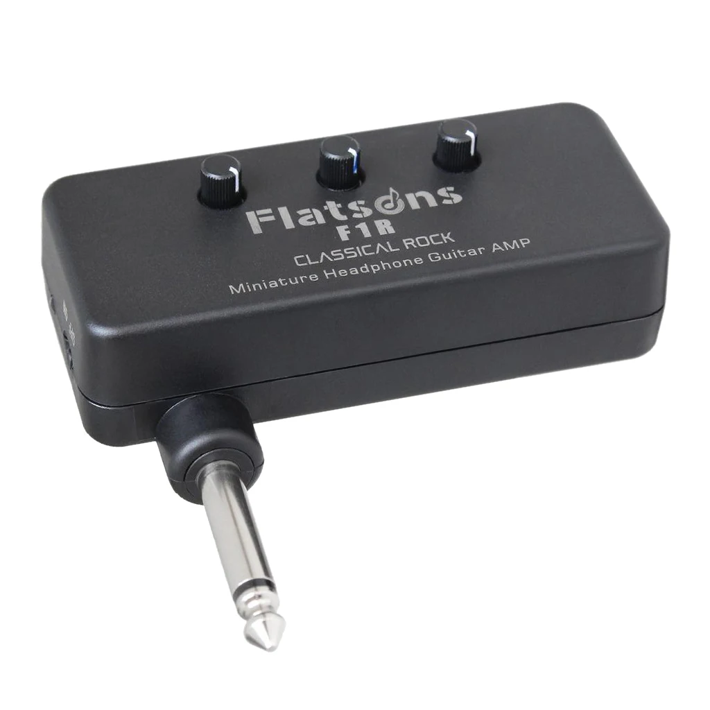 Pocket F1R Mini Headphone Guitar Amp 6.35mm Plug Plug-and-Play for Electric Guitar Ukulele