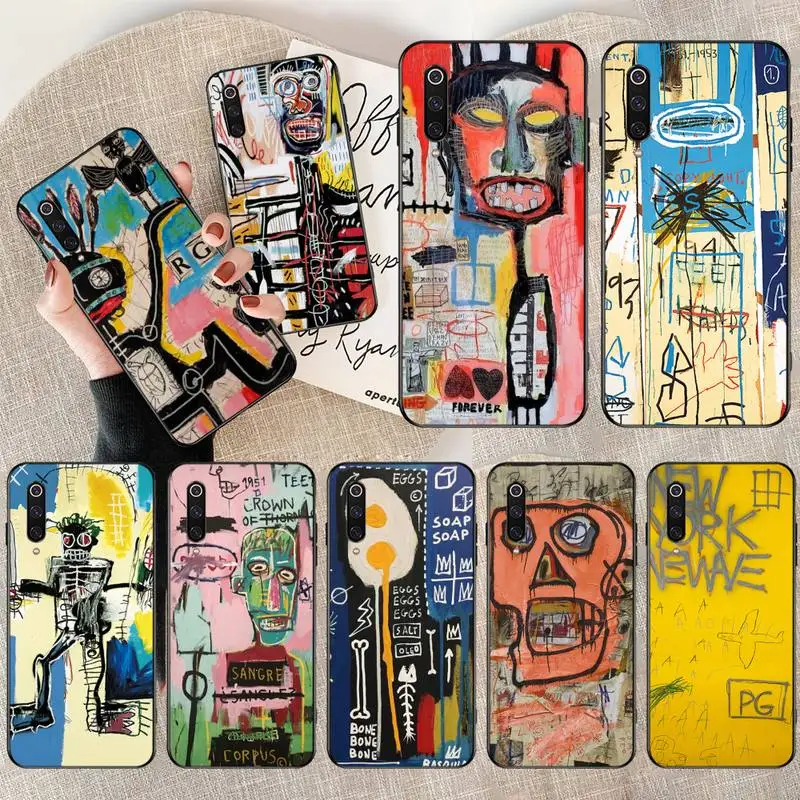 HPCHCJHM Jean Michel Basquiat Art Graffiti Phone Case for Xiaomi Mi10 10Pro 10 lite Mi9 9SE 8SE Pocophone F1 Mi8 Lite | Мобильные