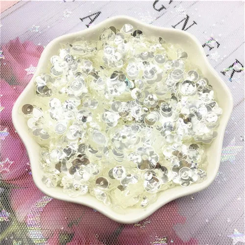 5mm cup 20g Кристально Прозрачный блестящий ПВХ цветок плоская чашка круглая свободная блестка шитье Свадебное Ремесло Женская одежда Аксессуары 20 г - Цвет: 5mm cup 20g