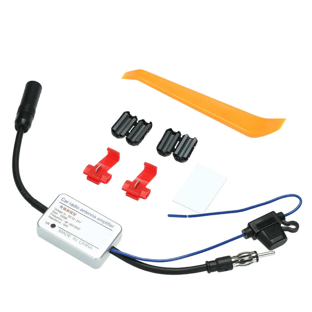 

For Marine Car Vehicle Boat FM Amplifier For Universal 12V Auto Car Radio FM Antenna Signal Amp Amplifier Booster