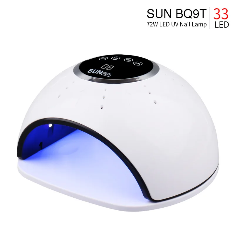 UV The Latest Professional SUN BQ9T 72W Nail Drier 33LED Gel Varnish Polishing Dry Curing Fingernail Toes Products |