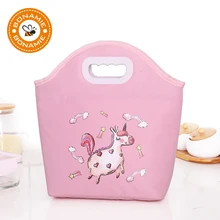 BONAMIE/милая сумка-холодильник с лошадью и животными, мультипликационная утепленная Сумка-тоут, сохраняющая тепло для еды на пикник, сумка для льда для женщин, Детская большая сумка-переноска для еды
