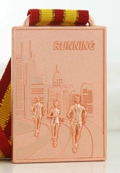 Médaille de Marathon, concours de course à pied, de sport, d'athlétisme et de ville, pour Orientation, événement 