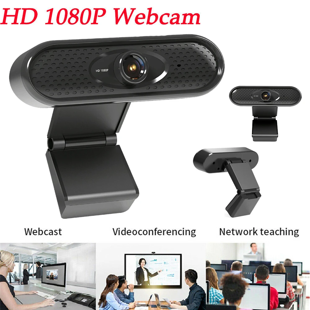 

Mini HD 1080P Webcam Conference Webcam Laptops Desktops USB Webcam With Built-in HD Microphone For Live Video Conference