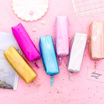 

Transparent Laser Pencil Case Quality School Supplies Pencil Bag Stationery Gift Pencilcase School Cute Pencil Box School Tools