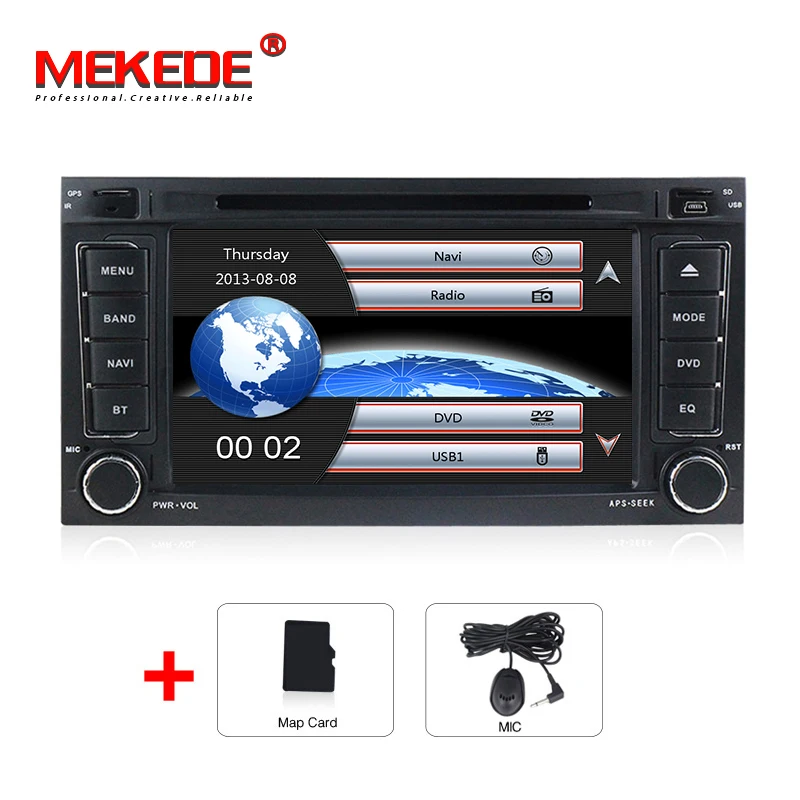 Автомобильный dvd-плеер для Volkswagen VW TOUAREG 2002 2003 2004 2005 2007 2010 с 3g wifi USB хост DVD gps Навигатор Радио BT+ карта - Цвет: car DVD