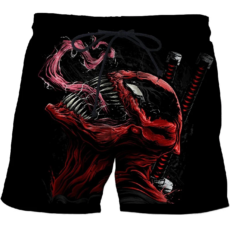 Новые мужские шорты с 3D принтом venom шорты мужские и женские летние пляжные шорты крутые шорты Удобная уличная одежда uni - Цвет: STK-308