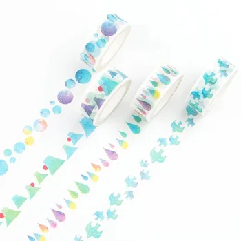 

8 pcs/Lot Watercolor Paper Washi Tape Classical Masking Tapes Decorative Adhesive Stickers Scrapbooks School supplies H6147