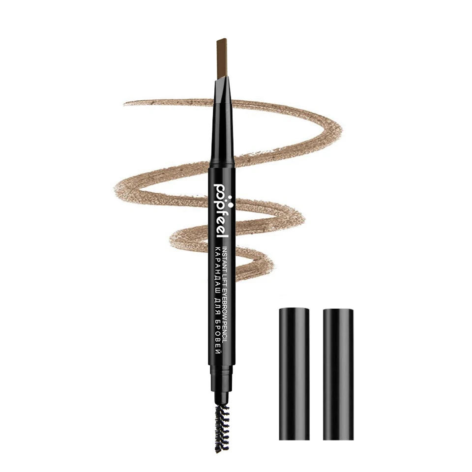 POPFEEL 5 Color Tint Makeup Auto Eyebrow Pencil Natural Eyebrows+ Waterproof Eyebrow Powder Long Lasting Eye Makeup Brow Shades - Цвет: ST-01