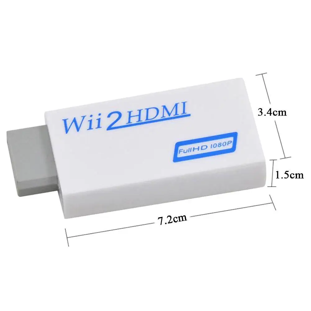 Для wii в HDMI адаптер конвертер палка 1080p HD tv аудио 3,5 мм кабель wii в HDMI видео конвертер Поддержка wii игровой консоли