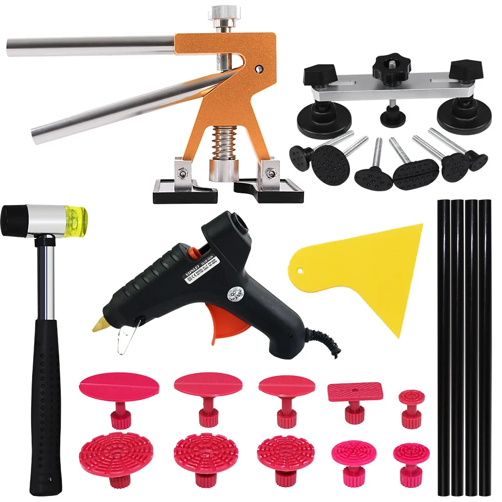 

Paintless Dent Repair Tool Auto Dent Puller Suction Cup Car Body Dent Damage Repair Hand Tool Pulling bridge hammer