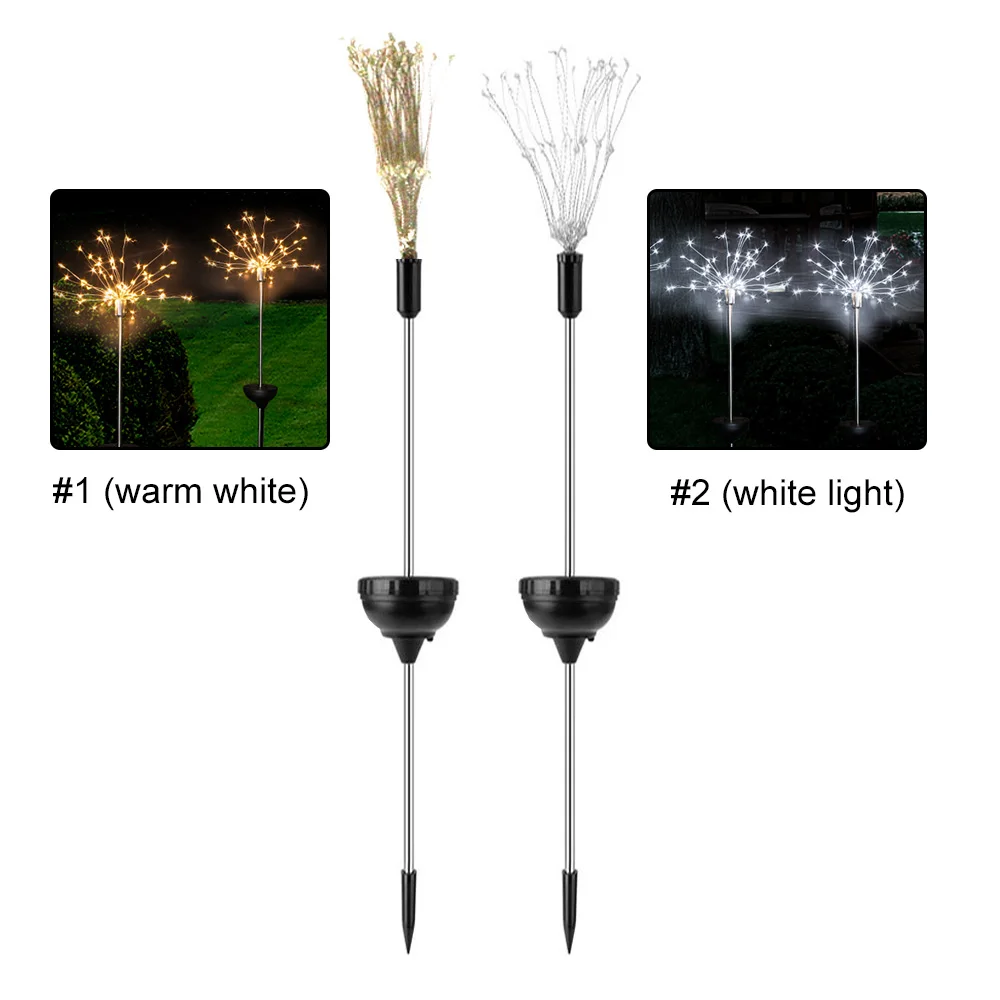Солнечная энергия теплый белый/белый Сказочный букет Одуванчик светильник s фейерверк светильник креативный фестиваль Рождественский дом