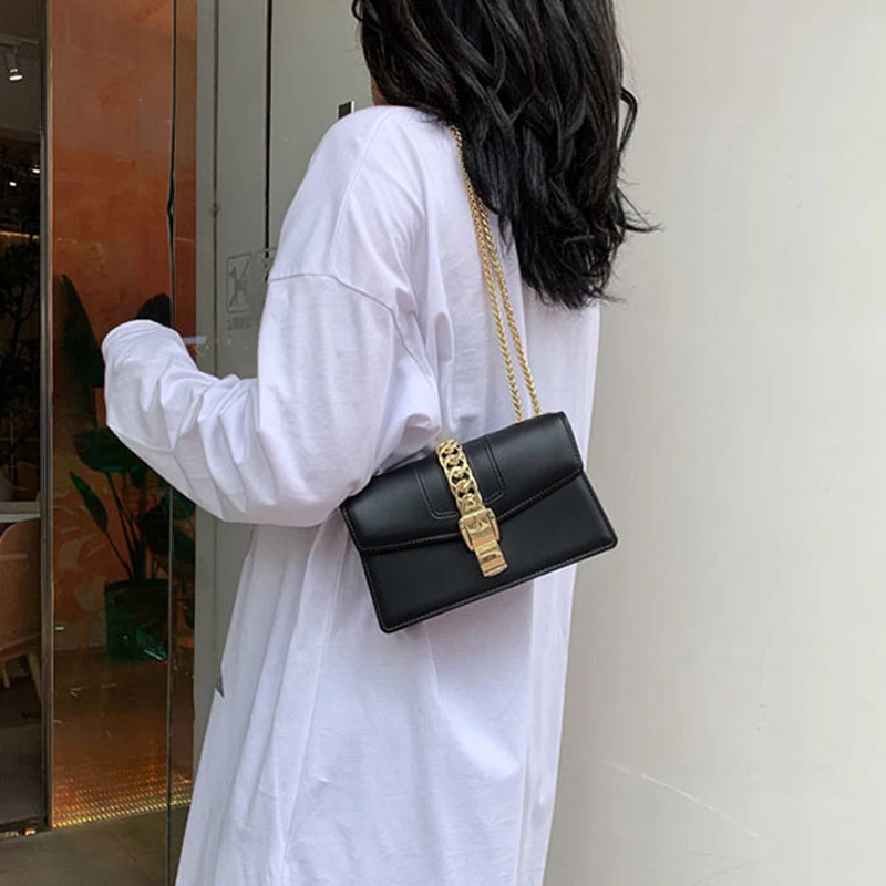 

2019 Jelly Bags for Women Solid Flap Fashion Messenger Ladies Fashion Shoulder Matte Bag INS Stylish Chain Shoulder Bag Totes