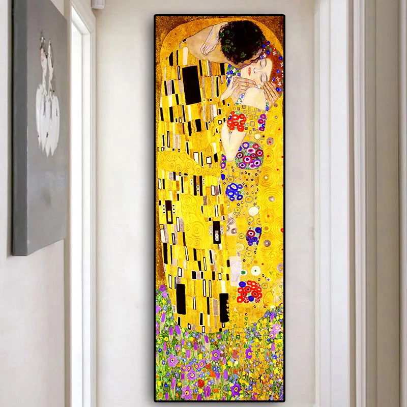 Classic-Artist-Gustav-Klimt-kiss-Abstract-Oil-Painting-on-Canvas-Print-Poster-Modern-Art-Wall-Pictures (4)