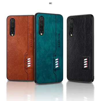 

10pcs/lot PU Leather Soft Edge Back Phone Case For Xiaomi 9 CC9 Pro Note 10 Pro 9 Lite CC9e A3 10 Lite Cover Coque