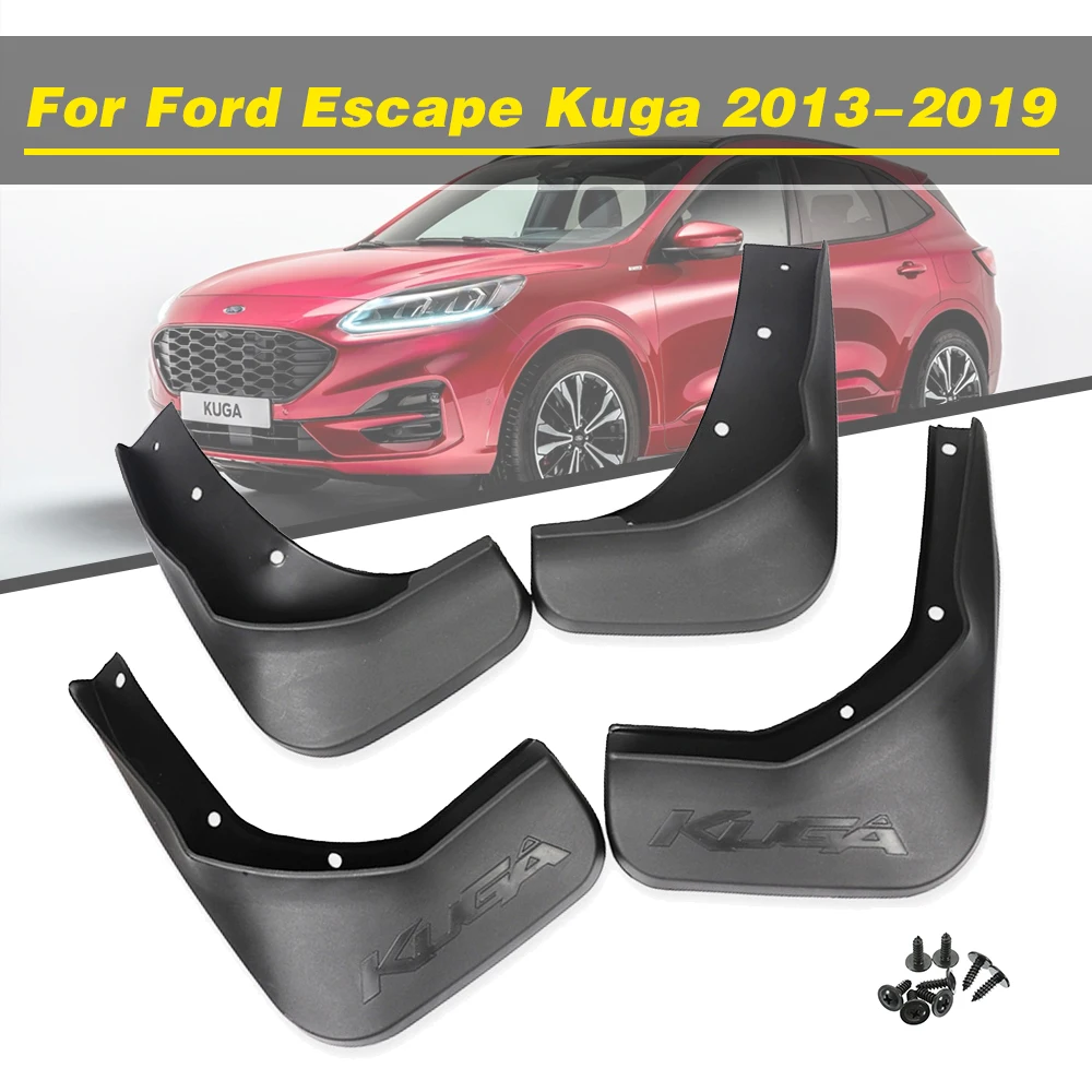 4 шт. для Ford Escape Kuga 2013- Брызговики автомобильные передние и задние брызговики арок - Цвет: Escape-Kuga 2013-19