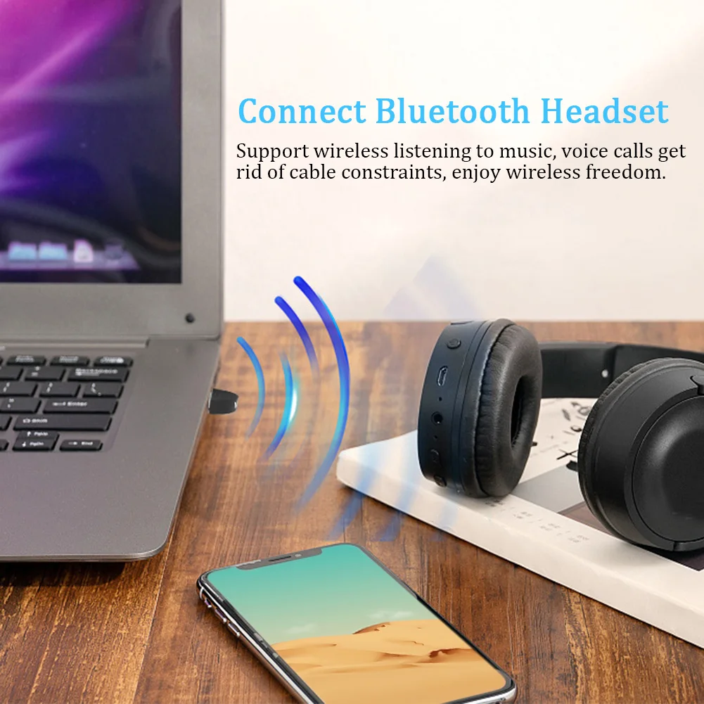 Приемник мышь динамик USB Bluetooth адаптер практичный компьютер V5.0 Ноутбук Музыка высокоскоростной беспроводной ключ стерео мини