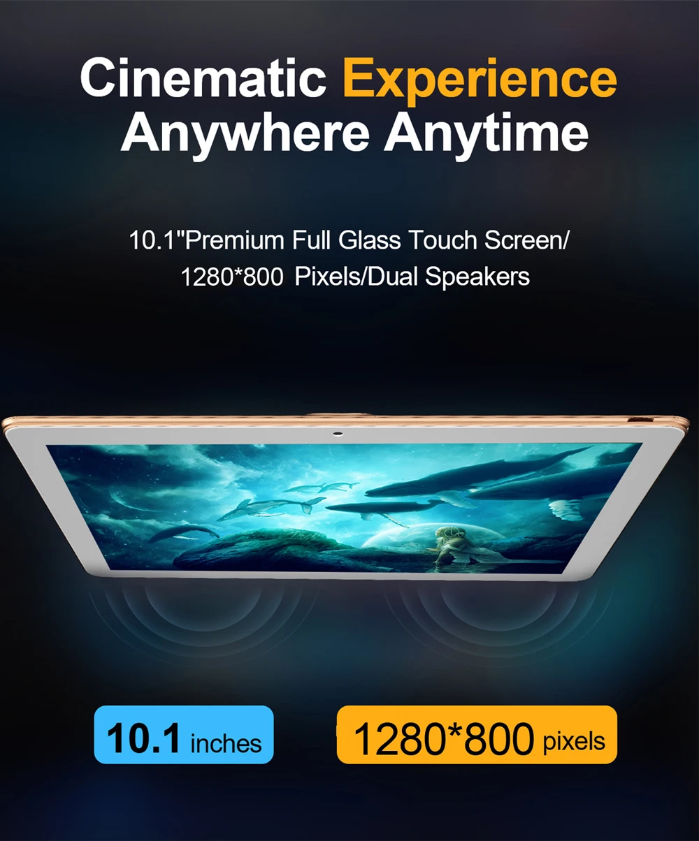 10.1 Inch Android 9.0 Tablet PC - Octa Core, Google Play, Bluetooth, WiFi, 3G Phone Call, 4GB RAM, 64GB ROM Description Image.This Product Can Be Found With The Tag Names Computer Office, Tablet pc, Tablets