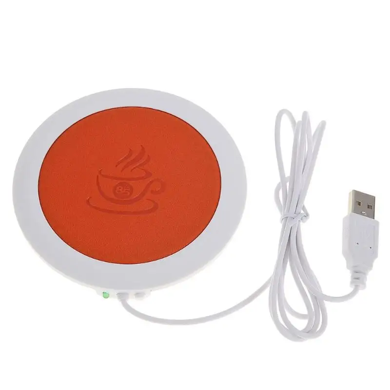 ПУ термостойкая электрическая изоляционная подставка USB теплая чашка коврик грелка коврик