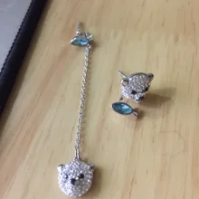 Модный асимметричный дизайн мочки белого медведя женские ювелирные изделия Роскошные серьги в Корейском стиле для женщин интернет-магазины индия