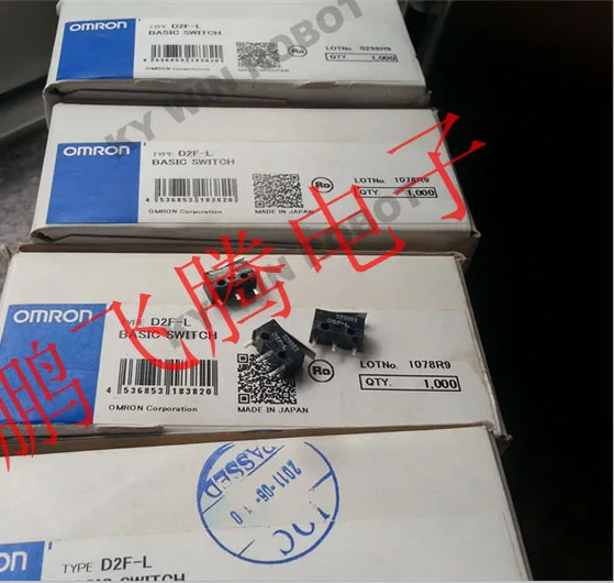 5 шт./лот Япония OMRON D2F-L мышь микропереключатель юбка-пачка 3 pin 3A