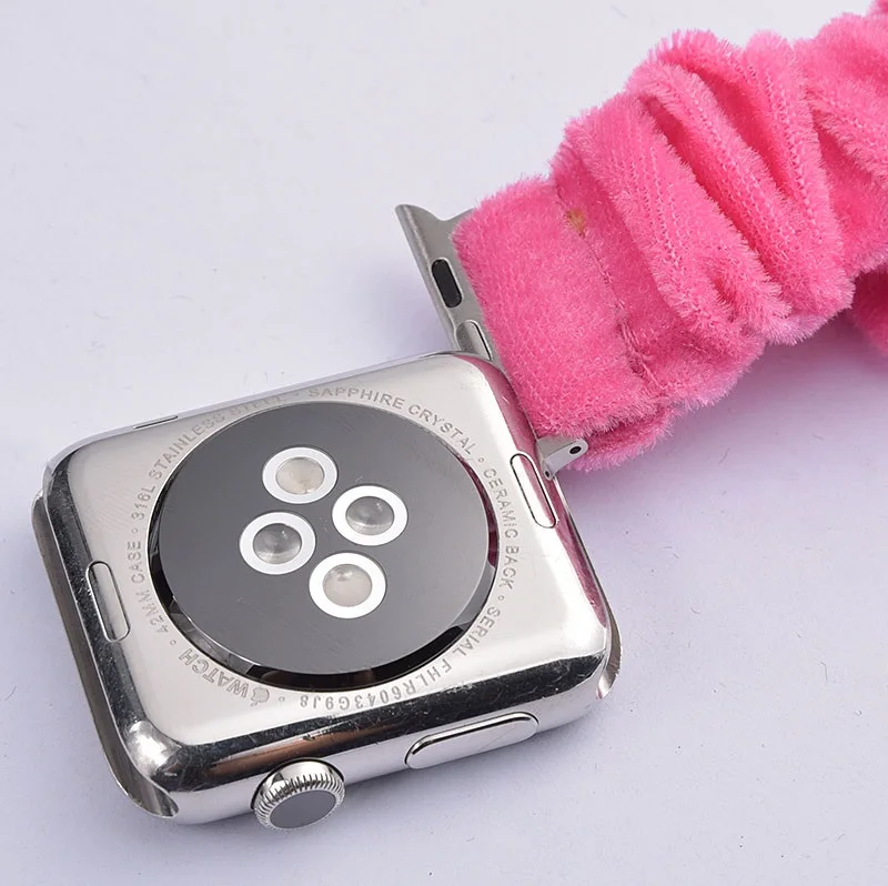Резинка для волос для Apple Watch Series 5 4 3 2 40 мм 38 мм 42 мм 44 мм нейлоновый мягкий дышащий спортивный ремешок для iwatch series 5