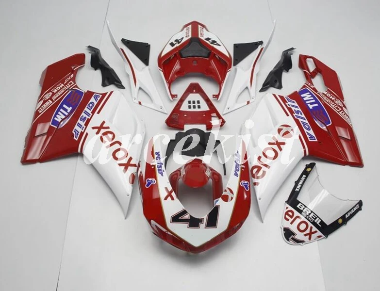 Литьевая Форма ABS Полный обтекатели наборы Подходит для Ducati 1098 848 1198 evo 2007 2008 2009 2010 2011 2012 набор тела номер 41