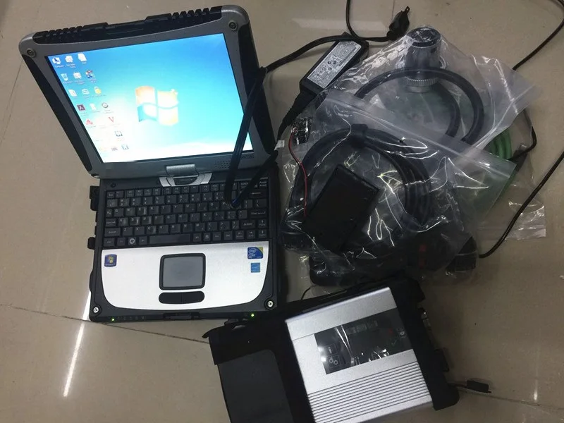 Супер MB Star C5 SD соединение с ноутбуком cf19 Toughbook диагностический ПК с mb star c5 новейшее программное обеспечение,07 hdd для sd c5