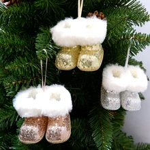 Natal de pelúcia bota sapato brinquedo baubles árvore natal pendurado pingente ornamentos decoração casa decoração ano novo 2022 presente navidad