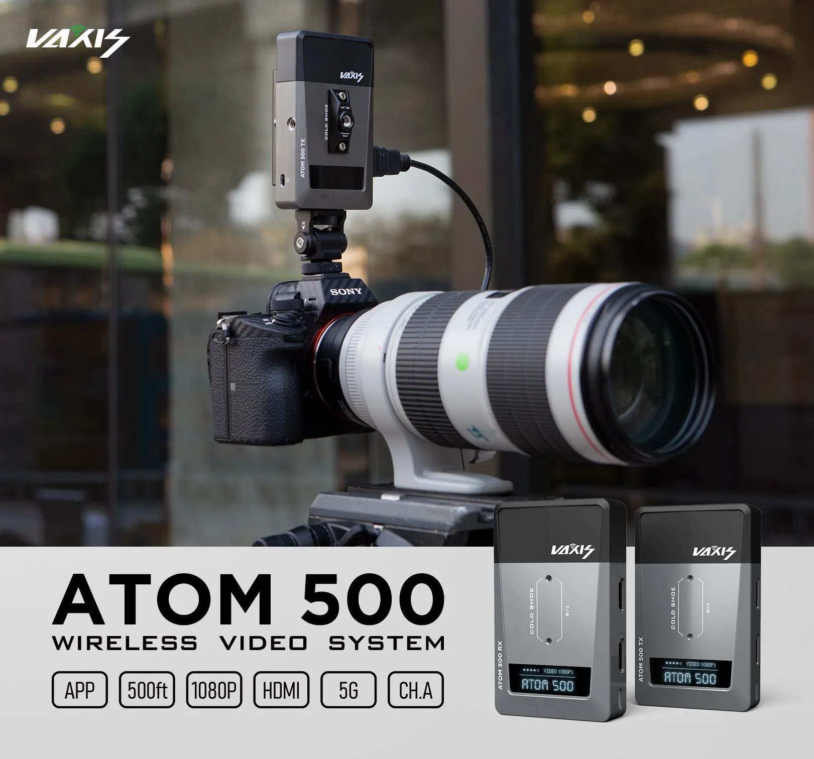 Vaxis ATOM 500 Dual HDMI Basic Kit Wireless