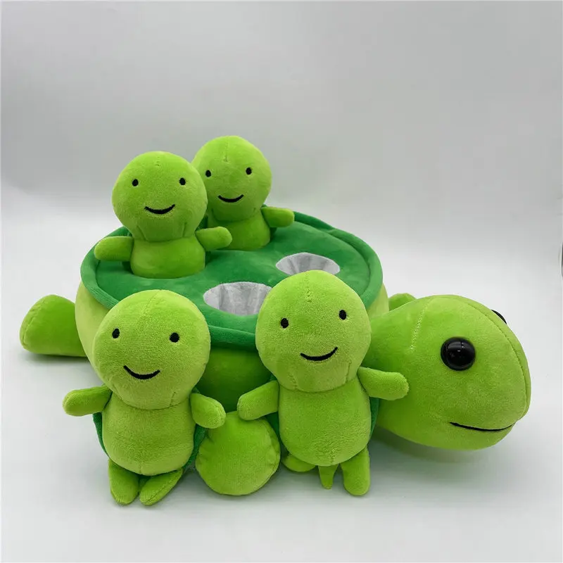 

35cm LovelyTurtle Plush Toy Stuffed Soft Pillow Animal Mom and Kids Doll Cushion Gift For Children Birthday Kids