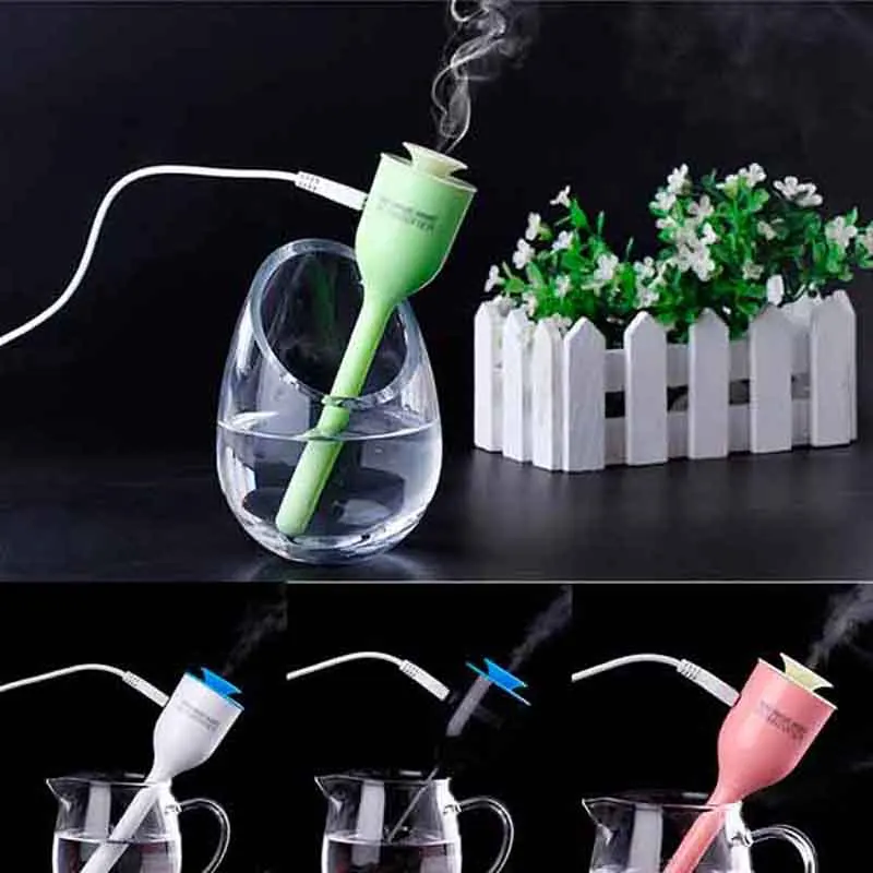 Portable Nebulizer USB Mini air Magic Wand Stick Ultrasonic Humidifier oil Mute Office home car Air mist maker aroma diffuser | Бытовая
