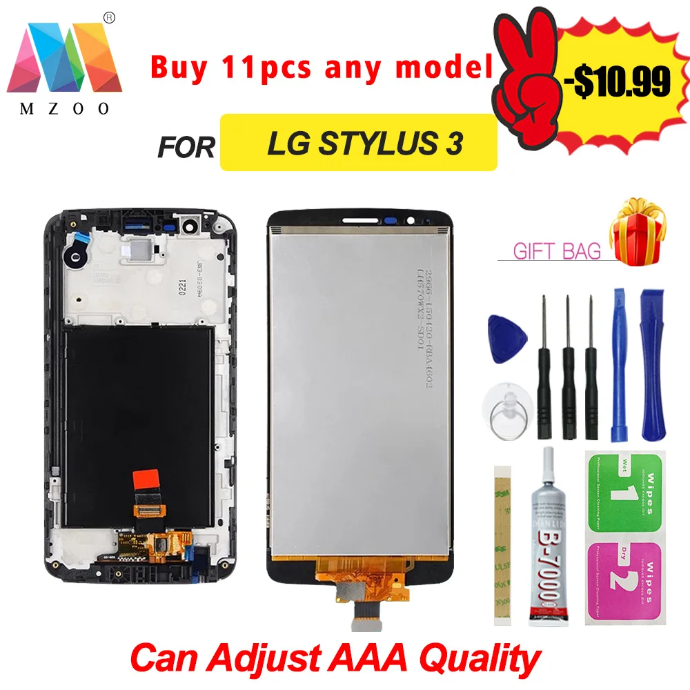 

High Quality LCD Stylus 3 K10 Pro LS777 M400 M400DF M400N M400F M400Y Display Sreen Touch Digitizer Replacement Assembly Parts