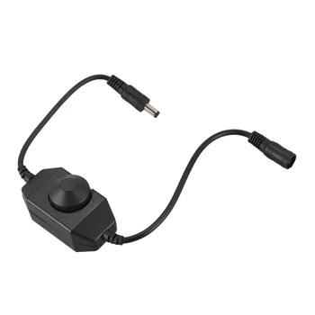 

New 12V / 24V 6A LED Dimmer Controller Adjust brightness for easy Color Clear, Black