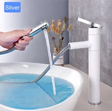 Bathroom Faucet Washbasin Pulling Faucet Basin Hot and Cold Water Mixer Tap Toilet Bathroom Accessories