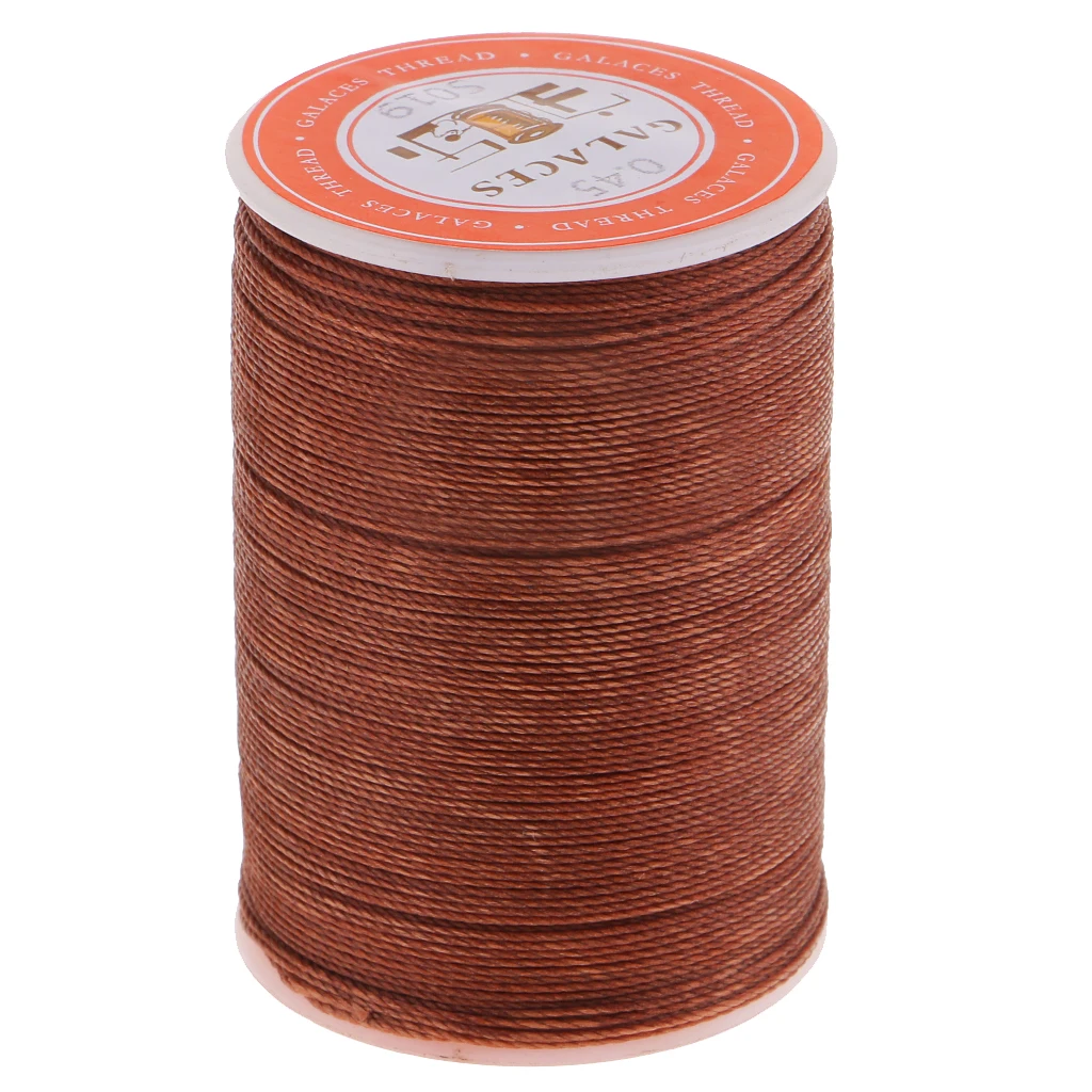 Coffee 2 93 Yard Polyester Wax Waxed Cord Making Bracelet Beading Sewing Wire Thread Stitching Elastic Crystal Stretch String Cord Craft - Цвет: Coffee 2
