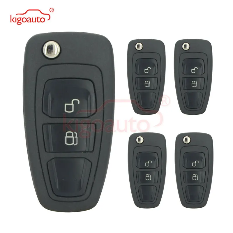 Kigoauto 5 шт. 5WK50165 2 кнопки 434 МГц FSK 4D63 чип для Ford Ranger 2011 2012 2013 Автомобильный Дистанционный флип-ключ