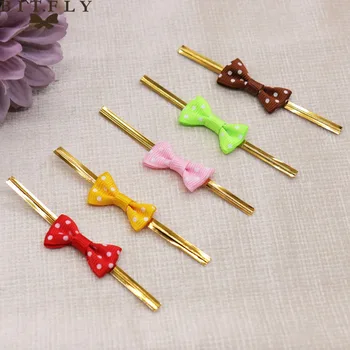 

50PCSDot Bowknot Metallic Twist Ties Polka Ties Wire for Bakery Candy Bag Gifts Wrapping DIY Decoration Wedding Party supplies