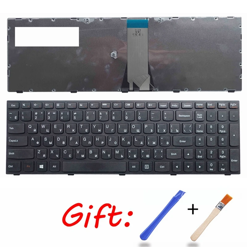 

RU black New Laptop keyboard FOR Lenovo G50-80 Russian