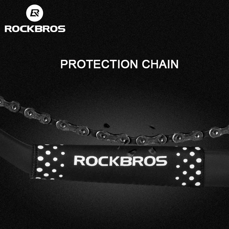 Sale ROCKBROS Outdoor Bike Cycling Bicycle Frame Chain Care Cover Chainstay Posted Prot Protector Guard Pad Bike Accessories Black 4