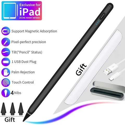 pen for iPad Air 4 3 Mini 5 7.9 10.2 2019 iPad Accessories For iPad Pencil Apple Pencil 2 1 for iPad 7th 8th 11 12.9 2018