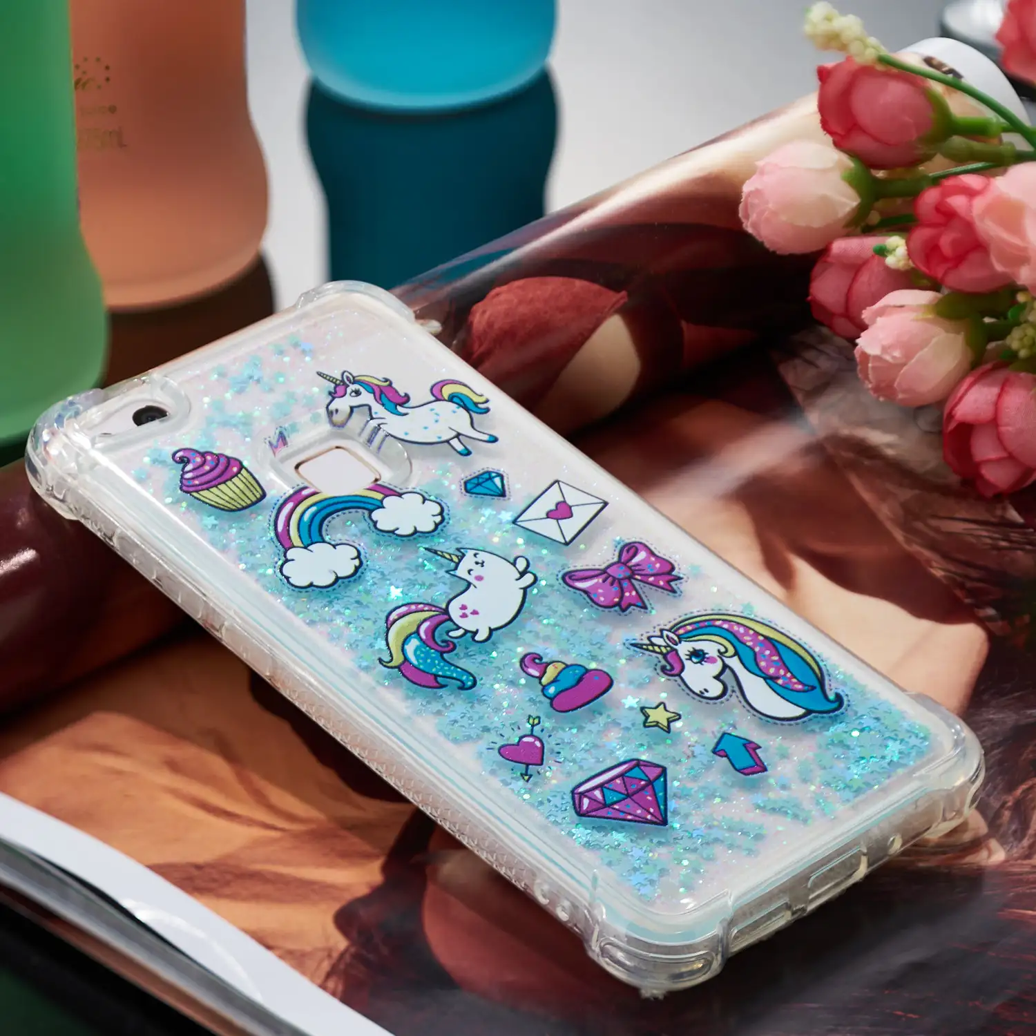 Ударопоглощающий ТПУ блестящий чехол с бриллиантами для huawei mate 30 20 10 Lite P Smart Y3 Y5 Ⅱ Y6 Y7 Prime Honor 9X Pro 8