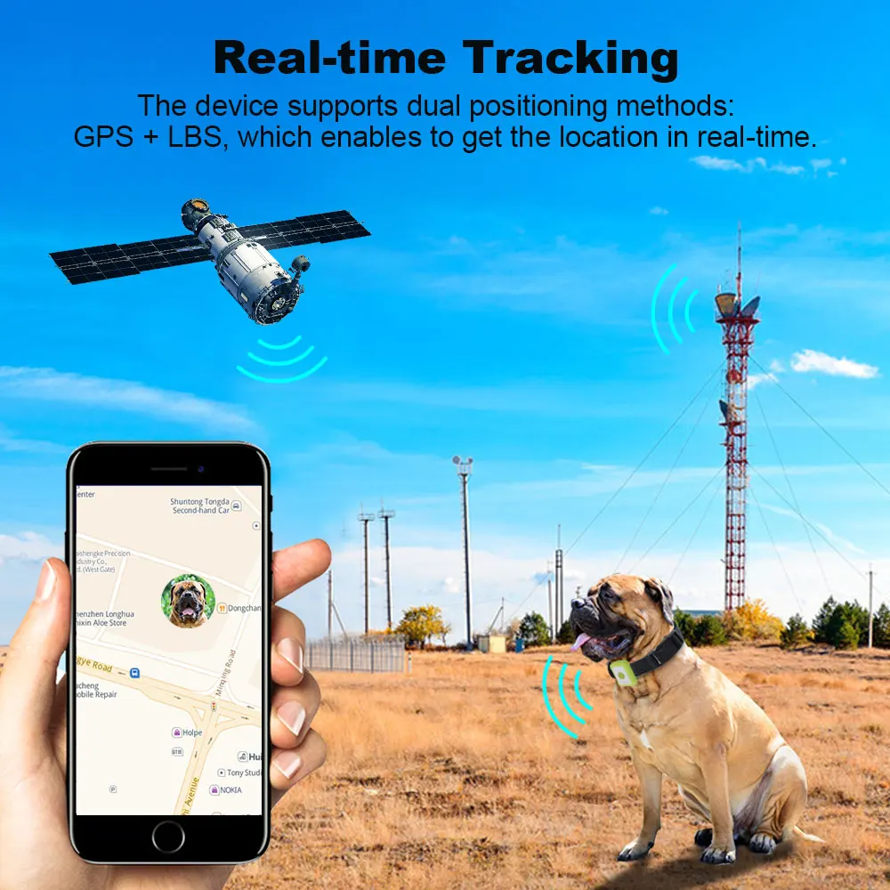 GPS Rastreador Pessoal Mini GPS Pet Tracker